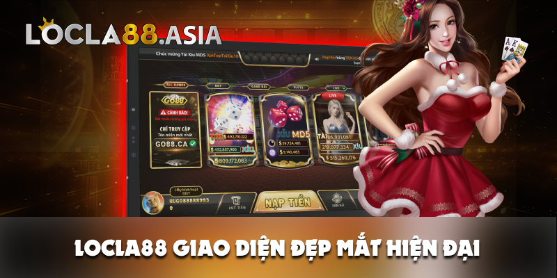 Locla88 với giao diện đẹp mắt hấp dẫn